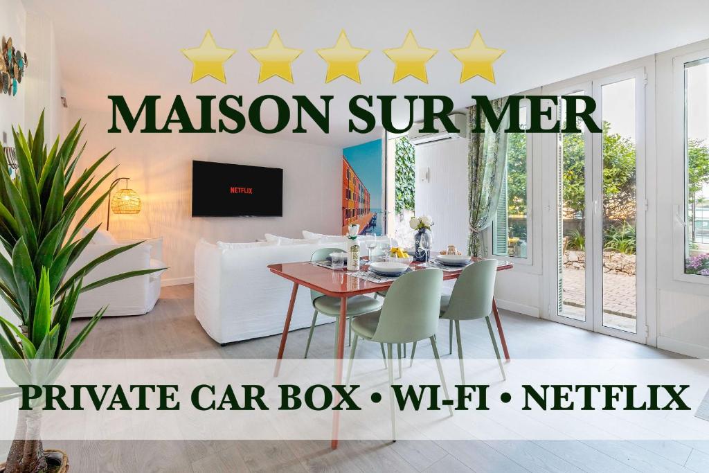 MAISON SUR MER - Garage & Jardin Privè